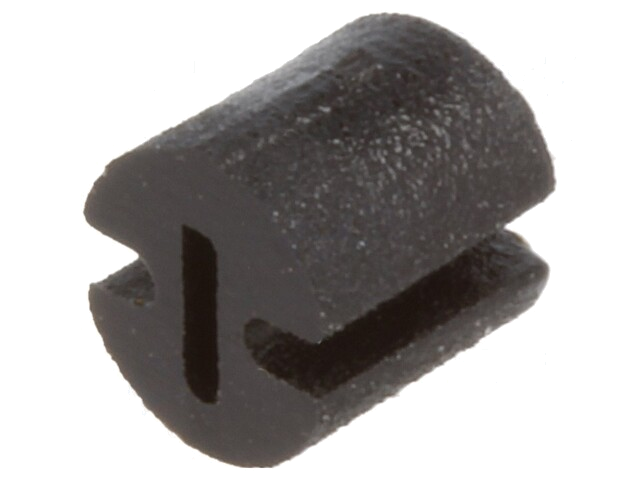 Afstandbus; LED; Øext: 4,5mm; ØLED: 3mm; L: 4,5mm; zwart; UL94V-2 Afstandbus; LED; Øext: 4,5mm; ØLED: 3mm; L: 4,5mm; zwart; UL94V-2